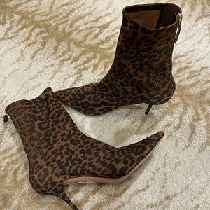 Aquazurra leopard print Ankle Boots